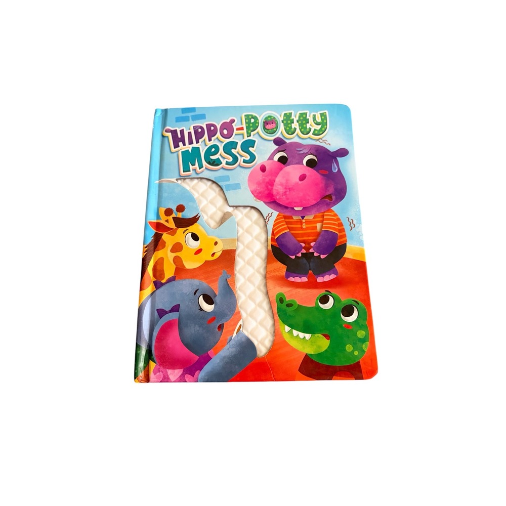 *4 for $20 Mix&Match* Hippo-Potty Mess Touch & Feel Toddler Childrens Board Book